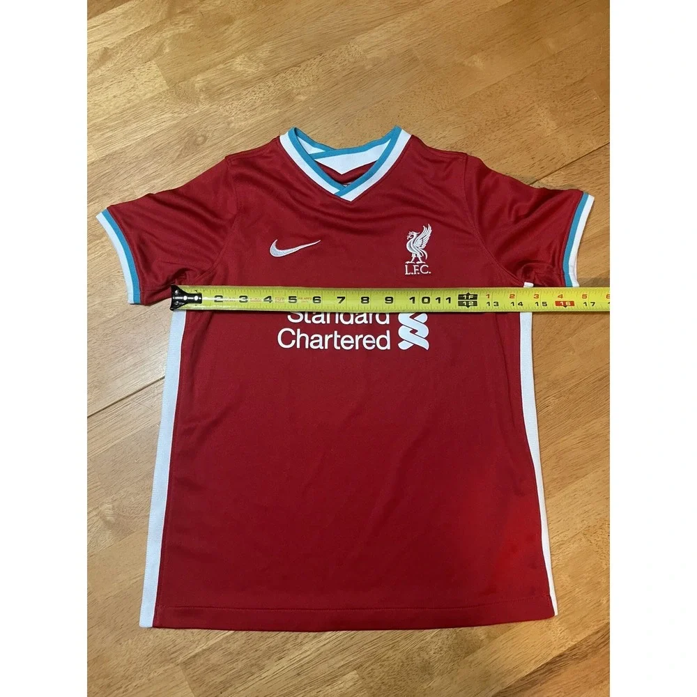 LFC Standard Chartered Liverpool Home Football Jersey Nike Soccer Youth L * Read